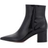 imageFSJ Women Dressy Pointed Toe Ankle Boots Chunky Block Heels Side Zipper Booties Formal Weddng Shoe Size US 415Blackpatent