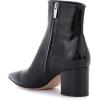 imageFSJ Women Dressy Pointed Toe Ankle Boots Chunky Block Heels Side Zipper Booties Formal Weddng Shoe Size US 415Blackpatent
