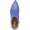 imageFSJ Women Dressy Pointed Toe Ankle Boots Chunky Block Heels Side Zipper Booties Formal Weddng Shoe Size US 415Blue
