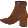 imageFSJ Women Dressy Pointed Toe Ankle Boots Chunky Block Heels Side Zipper Booties Formal Weddng Shoe Size US 415Brown