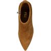imageFSJ Women Dressy Pointed Toe Ankle Boots Chunky Block Heels Side Zipper Booties Formal Weddng Shoe Size US 415Caramel Suede
