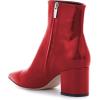 imageFSJ Women Dressy Pointed Toe Ankle Boots Chunky Block Heels Side Zipper Booties Formal Weddng Shoe Size US 415Dark Redpatent