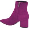 imageFSJ Women Dressy Pointed Toe Ankle Boots Chunky Block Heels Side Zipper Booties Formal Weddng Shoe Size US 415Fuchsia