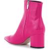 imageFSJ Women Dressy Pointed Toe Ankle Boots Chunky Block Heels Side Zipper Booties Formal Weddng Shoe Size US 415Fuchsiapatent