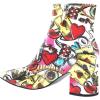 imageFSJ Women Dressy Pointed Toe Ankle Boots Chunky Block Heels Side Zipper Booties Formal Weddng Shoe Size US 415Graffiti