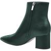 imageFSJ Women Dressy Pointed Toe Ankle Boots Chunky Block Heels Side Zipper Booties Formal Weddng Shoe Size US 415Greenleather