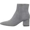 imageFSJ Women Dressy Pointed Toe Ankle Boots Chunky Block Heels Side Zipper Booties Formal Weddng Shoe Size US 415Grey