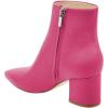 imageFSJ Women Dressy Pointed Toe Ankle Boots Chunky Block Heels Side Zipper Booties Formal Weddng Shoe Size US 415Hot Pink