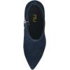 imageFSJ Women Dressy Pointed Toe Ankle Boots Chunky Block Heels Side Zipper Booties Formal Weddng Shoe Size US 415Navy Suede