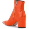 imageFSJ Women Dressy Pointed Toe Ankle Boots Chunky Block Heels Side Zipper Booties Formal Weddng Shoe Size US 415Orangepatent