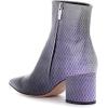imageFSJ Women Dressy Pointed Toe Ankle Boots Chunky Block Heels Side Zipper Booties Formal Weddng Shoe Size US 415Purple Scales