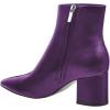 imageFSJ Women Dressy Pointed Toe Ankle Boots Chunky Block Heels Side Zipper Booties Formal Weddng Shoe Size US 415Purpleleather