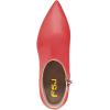 imageFSJ Women Dressy Pointed Toe Ankle Boots Chunky Block Heels Side Zipper Booties Formal Weddng Shoe Size US 415Red