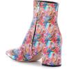 imageFSJ Women Dressy Pointed Toe Ankle Boots Chunky Block Heels Side Zipper Booties Formal Weddng Shoe Size US 415Red Printing