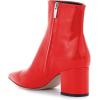 imageFSJ Women Dressy Pointed Toe Ankle Boots Chunky Block Heels Side Zipper Booties Formal Weddng Shoe Size US 415Redpatent