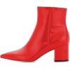 imageFSJ Women Dressy Pointed Toe Ankle Boots Chunky Block Heels Side Zipper Booties Formal Weddng Shoe Size US 415Redpatent