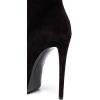imageFSJ Women Platform Thin Super High Heels Ankle Boots Lace UP Booties Closed Pointed Toe Stiletto Shoes Size 415 USBlack