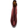 imageFSJ Women Stylish Studded Rhinestones Ankle Booties Platform Wedge High Heels Closed Toe Short Boots With Side Zipper Ladies Dress Party Shoes Size 415 USRed