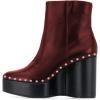 imageFSJ Women Stylish Studded Rhinestones Ankle Booties Platform Wedge High Heels Closed Toe Short Boots With Side Zipper Ladies Dress Party Shoes Size 415 USRed