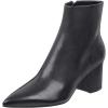 imageFSJ Women Dressy Pointed Toe Ankle Boots Chunky Block Heels Side Zipper Booties Formal Weddng Shoe Size US 415Black