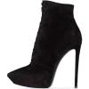 imageFSJ Women Platform Thin Super High Heels Ankle Boots Lace UP Booties Closed Pointed Toe Stiletto Shoes Size 415 USBlack
