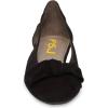 imageFSJ Women Cute Round Toe Ballet Flats Slip On Low Heels Pumps Bowknot Cutout Comfy Shoes Size 415 USBlack