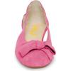 imageFSJ Women Cute Round Toe Ballet Flats Slip On Low Heels Pumps Bowknot Cutout Comfy Shoes Size 415 USHot Pink