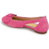 imageFSJ Women Cute Round Toe Ballet Flats Slip On Low Heels Pumps Bowknot Cutout Comfy Shoes Size 415 USHot Pink