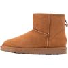 imageFSJ Womens Chic Slip On Snow Boots Round Toe Fur Lined Warm Flats Short Booties Comfy Winter Shoes Size 415 USBrown