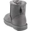 imageFSJ Womens Chic Slip On Snow Boots Round Toe Fur Lined Warm Flats Short Booties Comfy Winter Shoes Size 415 USGrey