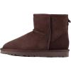 imageFSJ Womens Chic Slip On Snow Boots Round Toe Fur Lined Warm Flats Short Booties Comfy Winter Shoes Size 415 USWine