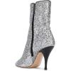 imageWomen Glitter High Heels Mid Calf Boots Pointed Toe Fashion Shoes with Side Zipper Size 415 USBlack