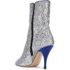 imageWomen Glitter High Heels Mid Calf Boots Pointed Toe Fashion Shoes with Side Zipper Size 415 USBlue