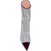 imageWomen Glitter High Heels Mid Calf Boots Pointed Toe Fashion Shoes with Side Zipper Size 415 USPurple