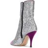 imageWomen Glitter High Heels Mid Calf Boots Pointed Toe Fashion Shoes with Side Zipper Size 415 USPurple