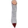imageWomen Glitter High Heels Mid Calf Boots Pointed Toe Fashion Shoes with Side Zipper Size 415 USRed