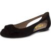 imageFSJ Women Cute Round Toe Ballet Flats Slip On Low Heels Pumps Bowknot Cutout Comfy Shoes Size 415 USBlack