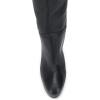 imageFSJ Women Comfort Platform Knee Boots Chunky High Heels Solid Color Classic Pull On Formal Casual Dress Winter Shoes Size 415 USBlack