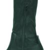 imageFSJ Women Fashion Flat Over The Knee Boots Thigh High Long Booties Stretch Platform Leather Round Closed Toe Side Zipper Fall Winter Shoes for Ladies Girls Party Club Dress Size 415 USGreen