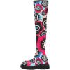 imageFSJ Women Fashion Flat Over The Knee Boots Thigh High Long Booties Stretch Platform Leather Round Closed Toe Side Zipper Fall Winter Shoes for Ladies Girls Party Club Dress Size 415 USGraffiti