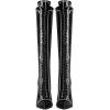 imageFSJ Women Fashion Lace up Stiletto High Heels Under the Knee Boots Pointed Toe Rhinestone Strappy Heeled Booties with Zipper Size 415 USBlack