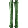 imageFSJ Women Fashion Lace up Stiletto High Heels Under the Knee Boots Pointed Toe Rhinestone Strappy Heeled Booties with Zipper Size 415 USGreen