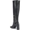 imageFSJ Women Closed Point Toe Boots Comfort Sexy Zipper Medium Chunky Heels Pull On Fancy Office Shoes Size 415 M USBlack