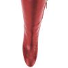 imageFSJ Women Closed Point Toe Boots Comfort Sexy Zipper Medium Chunky Heels Pull On Fancy Office Shoes Size 415 M USRed