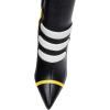imageFSJ Women Multicolor Knee High Boots Pointed Toe Tall High Heel Long Boots Side Zipper Novel Color Matching Party Fancy Dress Shoes Size 416 USYellowblackwhite