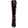 imageFSJ Women Platform Knee High Boots Buckled Strappy Round Toe Laceup Zipper Tall Stiletto High Heel Long Boots Evening Dress Shoes Size 416 USPurple