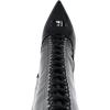 imageFSJ Women Sexy Pointed Toe Laceup Knee High Boots Stiletto High Heel Side Zipper Fashion Party Evening Nightclub Thigh High Boots Size 415 USBlack