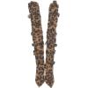 imageFSJ Women Stylish High Chunky Heel Over the Knee Boots Pointed Toe Buckled Strappy Thigh High Boots with Zipper Fashion Winter Long Boots Size 415 USLeopard