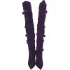 imageFSJ Women Stylish High Chunky Heel Over the Knee Boots Pointed Toe Buckled Strappy Thigh High Boots with Zipper Fashion Winter Long Boots Size 415 USPurple