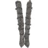 imageFSJ Women Stylish High Chunky Heel Over the Knee Boots Pointed Toe Buckled Strappy Thigh High Boots with Zipper Fashion Winter Long Boots Size 415 USSnakeskin